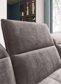 Narożnik COLOMBO XL Prawostronny z elektryczną regulacją siedziska w tkaninie PALLADIUM 05 WERSAL