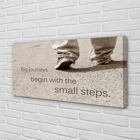 Zdjęcie na płótnie Napis na Betonowej Drodze