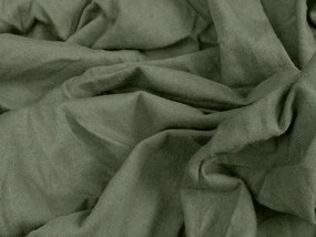 PrzytulneMieszkanie.pl Jersey prześcieradło EXCLUSIVE ciemnozielone 200 x 220 cm