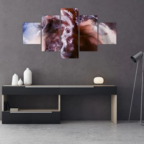 Obraz - Fioletowy marmur N⁰3 (125x70 cm)