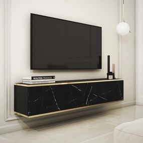 Wisząca szafka pod telewizor RTV135 Marmur Black Royal