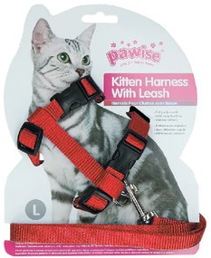 Czerwone szelki dla kota KITTEN HARNES