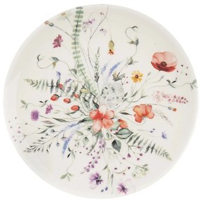 Orion Porcelanowy talerz deserowy Mak, średnica20,5 cm