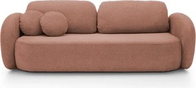 Sofa OLIO z funkcja spania i pojemnikiem PUDROWY RÓŻ ARAGON 59
