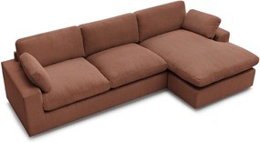 Pomarańczowy sztruksowy narożnik Belair – Bobochic Paris