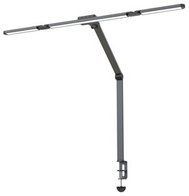 Lampa LED na biurko CLARIO, zacisk, pilot zdalnego sterowania