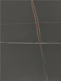 Stół na jednej nodze z marmurowym blatem Skinny Premium Stone Black 90