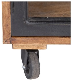 Witryna z litego drewna mango 160x71 cm – Ixia