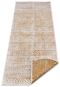 Żółto-biały dywan odpowiedni na zewnątrz 80x250 cm Biri – NORTHRUGS