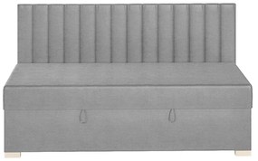 Szare łóżko dziecięce ze schowkiem i materacem 90x200 cm Chill – Ghado