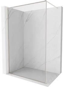 Mexen Kioto-XF ścianka prysznicowa Walk-in z ramką 90 x 202 cm, transparent 10 mm, nikiel szczotkowany - 800-090-104-97-00-X