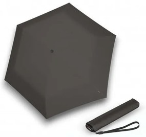 KNIRPS US.050 DARK GREY - lekki damski składany parasol płaski