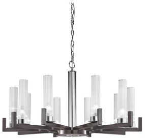 Kolarz 6009.81060 - Lampa RAGGIO 10xE14/25W/230V matowy chrom, łańcuch