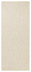 Kremowy chodnik 80x300 cm Wolly – BT Carpet