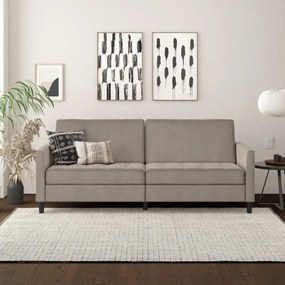 Beżowa aksamitna sofa 207 cm Presley – Støraa
