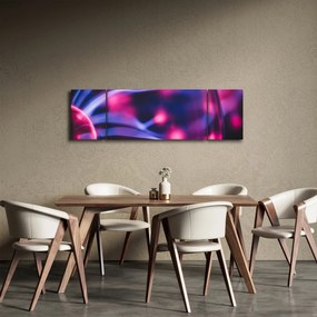 Abstrakcyjny fioletowy obraz (170x50 cm)