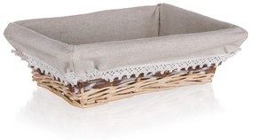 Home Decor Koszyk wyplatany Duo, 26 x 18 x 7,5 cm, 21 x 18 x 7,5 cm