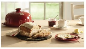 Czerwona ceramiczna okrągła forma do pieczenia chleba Emile Henry, ⌀ 28,5 cm