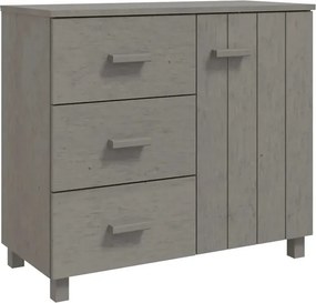 Jasnoszara komoda drewniana w stylu rustykalnym G3-G63