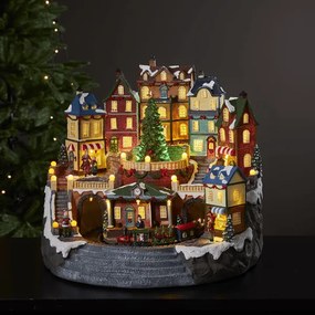 Duża dekoracja świąteczna LED Miasteczko