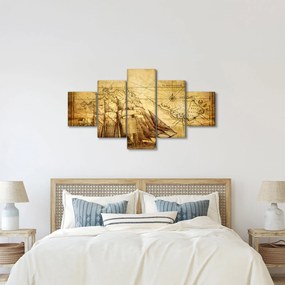 Obraz - Stara mapa (125x70 cm)