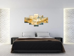 Obraz - Góry, akwarela (125x70 cm)