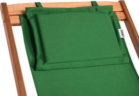 Leżak ogrodowy SIENA, 94x60x94cm, zielona Casaria