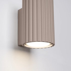 Kinkiet KARBON 10 taupe ryflowany SOLLUX  LIGHTING