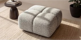 Pufa, podnóżek, tkanina szenilowa Puente, Beżowy, Averro