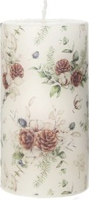 Świeca Bianca 13cm peonies