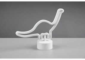 Biała lampa stołowa LED (wys. 20 cm) Bronto – Trio