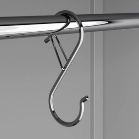 Haczyki na drążek do szafy 90 x 35 x 3 mm, zestaw 10 sztuk