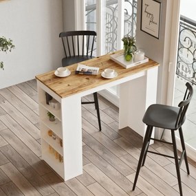 Stół barowy Lux White and Atlantic Pine