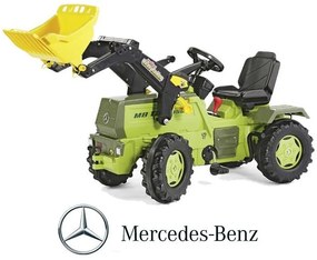Rolly toys traktor na pedały z biegami mercedes benz łyżka 3-8 lat