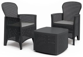 Zestaw ogrodowy TREE, 3-częściowy, antracytowy I.P.A.E-Progarden