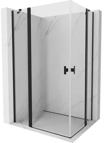 Mexen Mist Duo kabina prysznicowa uchylna 75 x 70 cm, transparent, czarna - 8A4-075-070-70-00