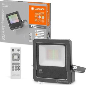 Ledvance - Naświetlacz LED RGBW/20W/230V 3000K IP65 Wi-Fi + pilot