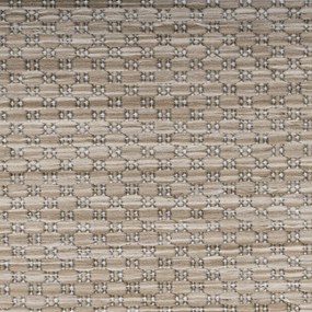Dywan zewnętrzny Relax ramka beżowy 200 cm x 200 cm koło