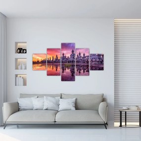 Obraz - Budda podczas zachodu słońca (125x70 cm)