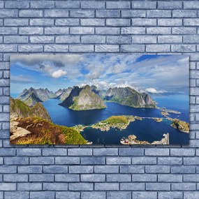 Obraz Canvas Góry Morze Zatoka Krajobraz