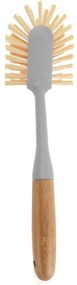 Szczotka do zmywania z uchwytem bambusowym, 28 x 7 x 6 cm