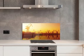 Panel nad Blat Kuchenny Wschód Słońca nad Gdańską Stocznią