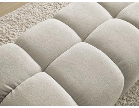 Beżowy podnóżek z materiału bouclé Everest – Bobochic Paris