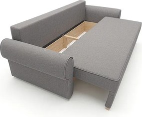 Sofa z Funkcją Spania RELON Szara Glamour