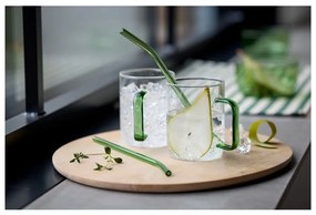 Szklane słomki ze szczoteczką w komplecie zestaw 4 szt. – Lyngby Glas