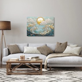 Obraz na szkle - 3D perły w oceanie (70x50 cm)