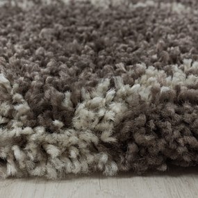 Dywan shaggy Alvor Romby brązowy 80 cm x 250 cm