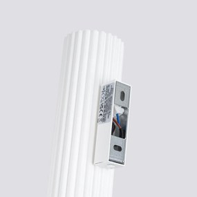 Kinkiet KARBON 30 biały ryflowany SOLLUX  LIGHTING