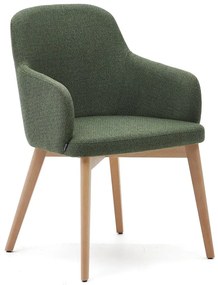 Ciemnozielone krzesło Nelida – Kave Home