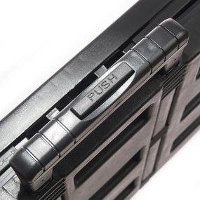 Keeeper Składany wózek na zakupy Olli 45 l Czarny, 45 l